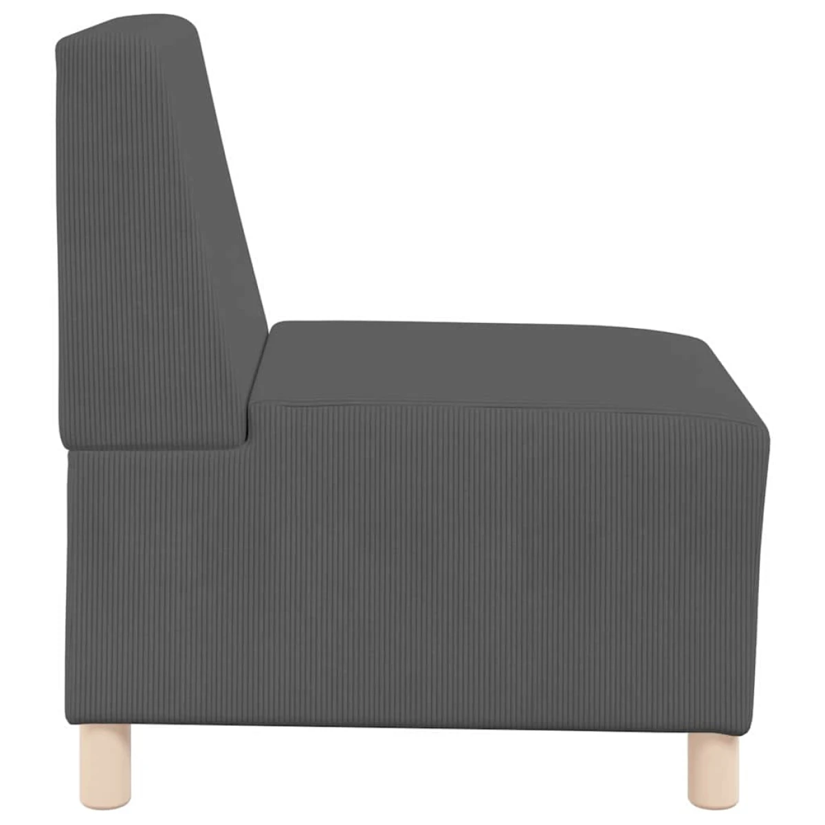 vidaXL VidaXL Armless Sofa 55x74x82 cm Corduroy For Living Room - Sofa