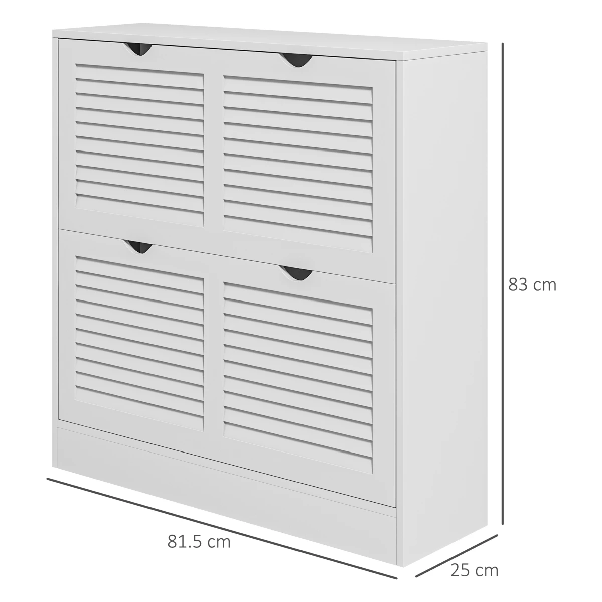HOMCOM HOMCOM Slim Shoe Cabinet 2 Drawers Entryway - Shoe Storage