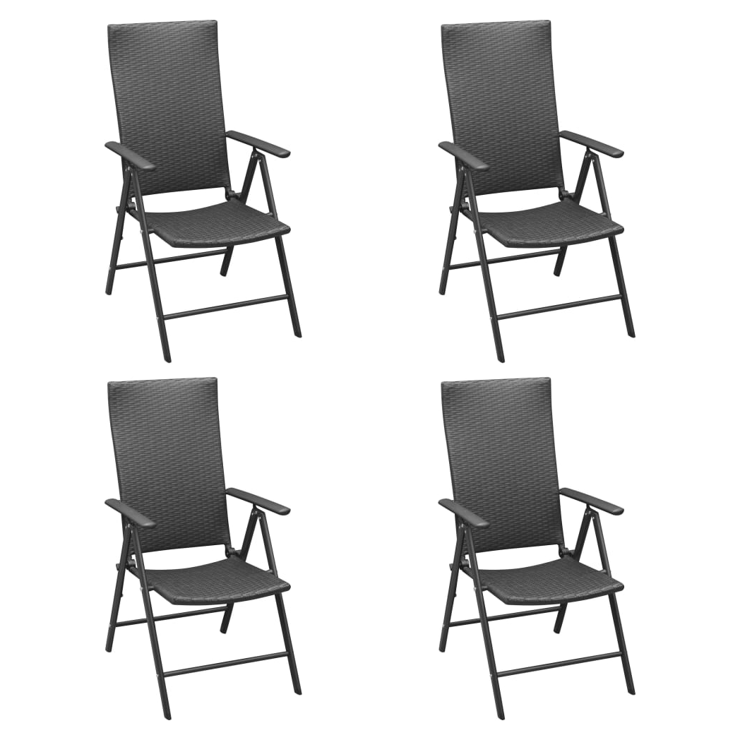 vidaXL VidaXL Garden Dining Set 5 Piece Weatherproof Rattan Outdoor - Garden Set