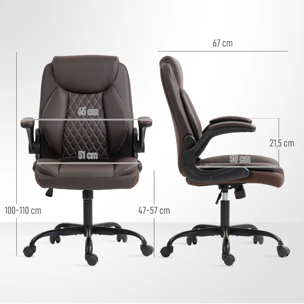 Ergo Office Chair 46-54cm Massage For Home Office by N/A