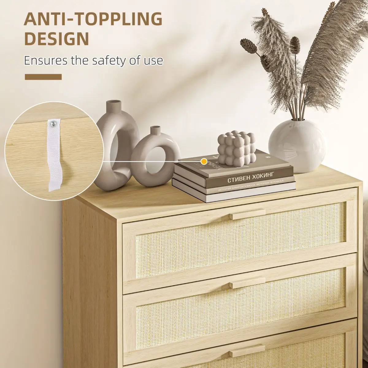 Unbranded 3 Drawer Cabinet Storage Cupboard Wooden Freestanding Organiser Unit Bedroom - Sideboard