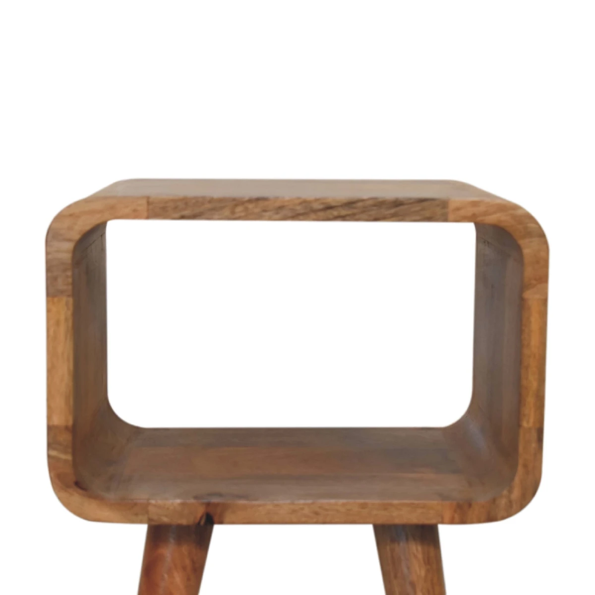 Artisan Furniture Artisan Mini Bedside Table Curved Open Mango Wood - Bedside Table