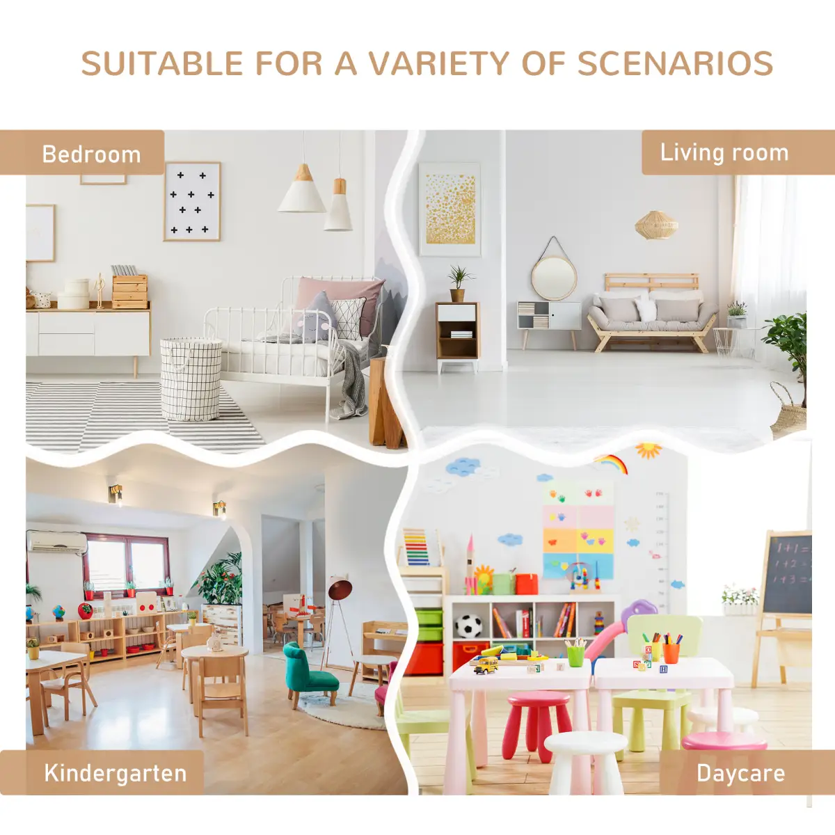 Unbranded 4-Piece Set Kids Wood Table Chair Bench Storage Function for 3 Years+ HOMCOM - Garden Set