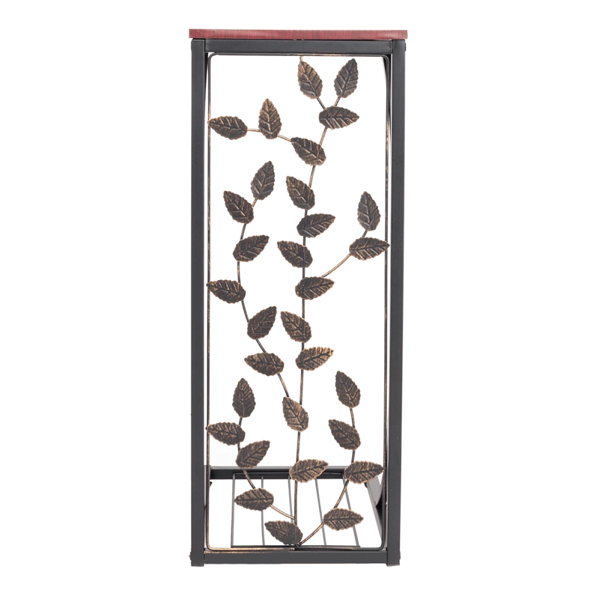 N/A Sturdy Leaf Iron Side Table 54x30.5x21cm Home - Coffee Table
