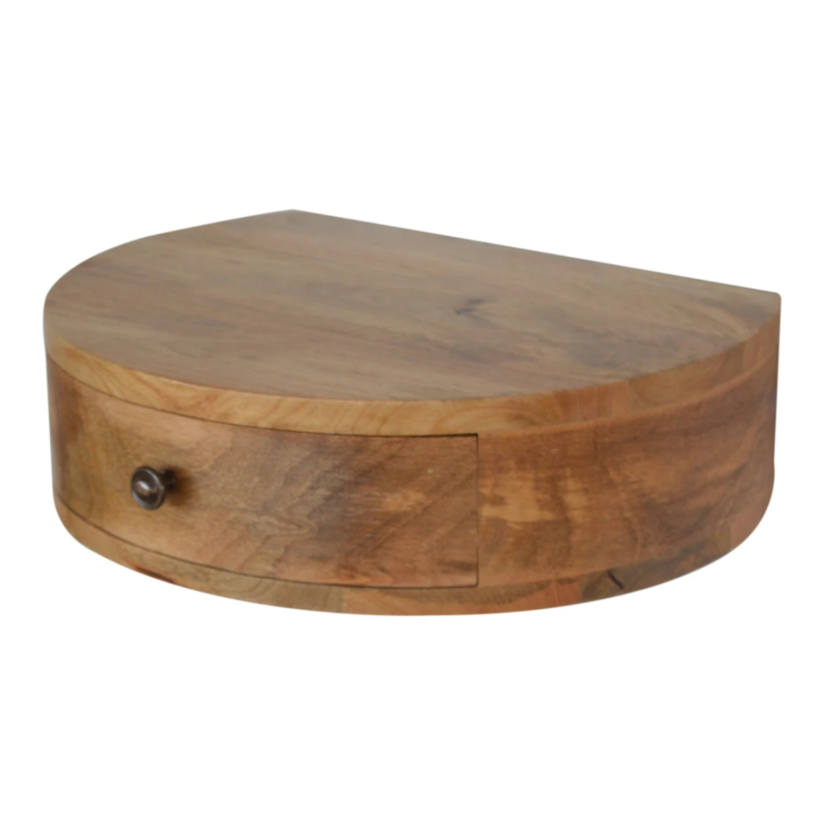 Artisan Furniture Artisan Bedside Drawer Wall Mount Round MangoWood - Bedside Table