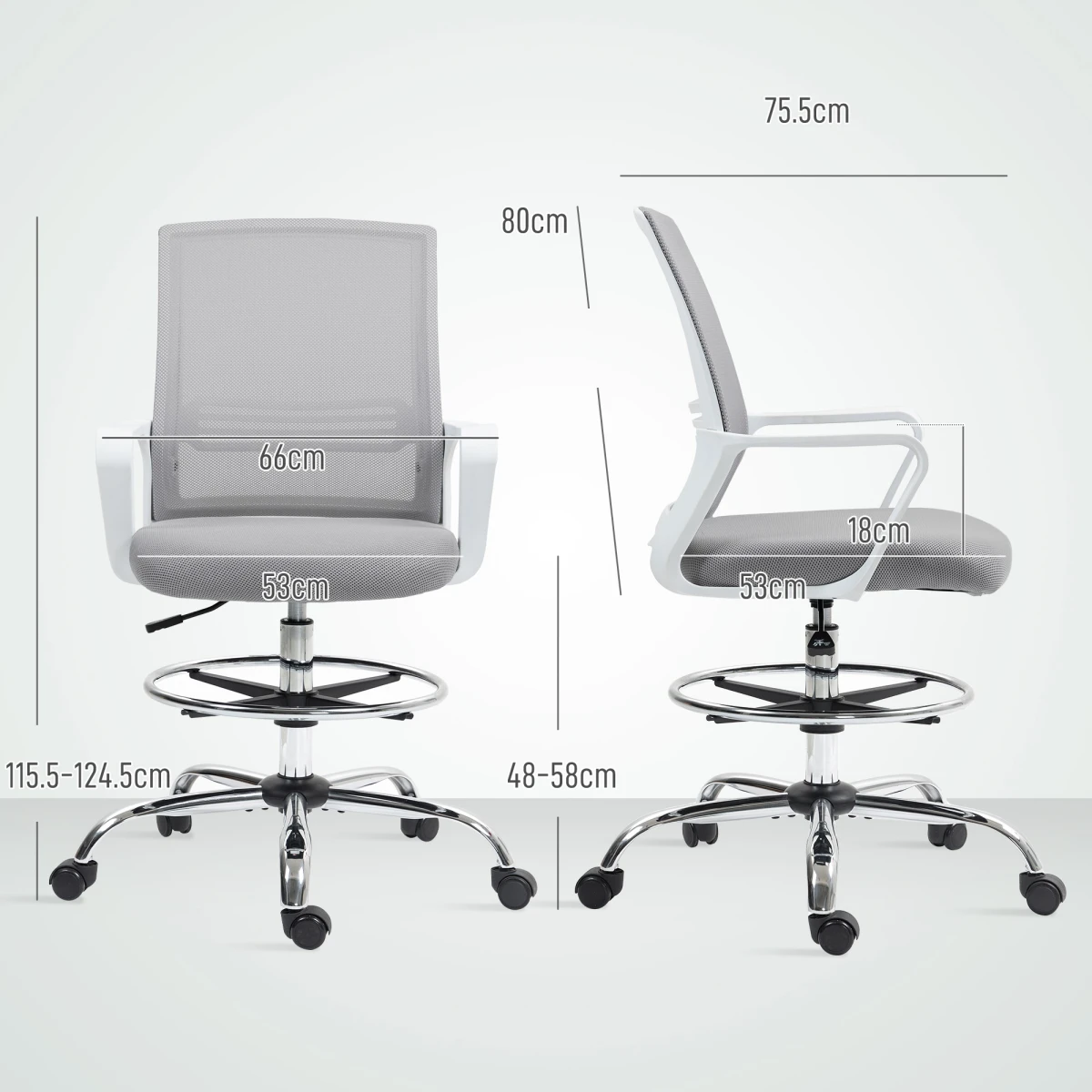 N/A Premium Office Chair With Adjustable Height And Tilt And Lumbar Support For Home Office Professionals - Office Chair