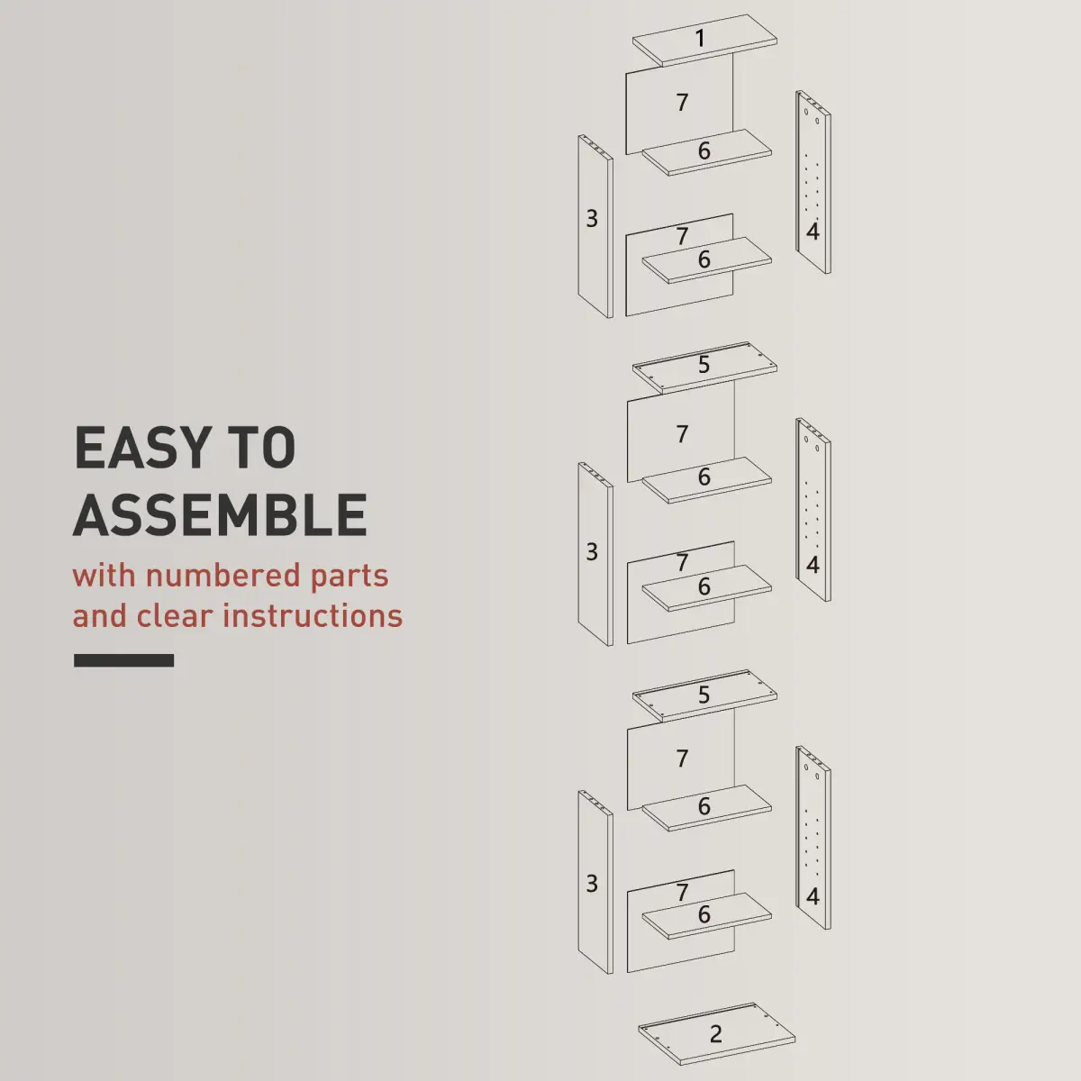 N/A Bookcase Cabinet/Storage Cabinet/Bookshelf - Bookcase