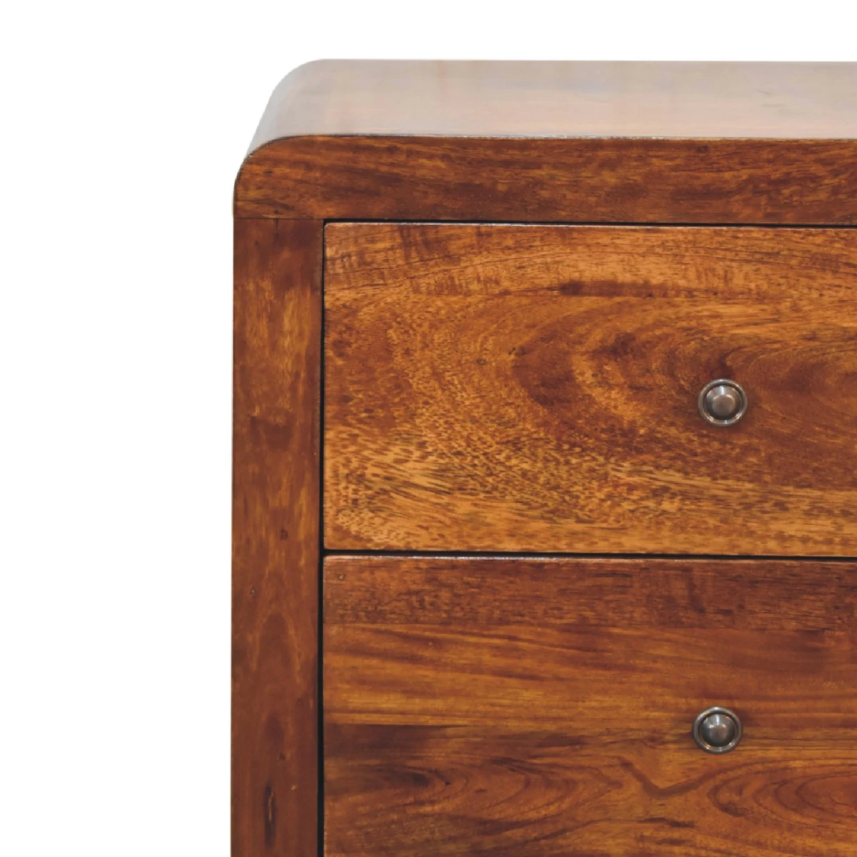 Artisan Furniture Artisan Bedside 3-Drawer Brass Knobs Bedroom - Bedside Table