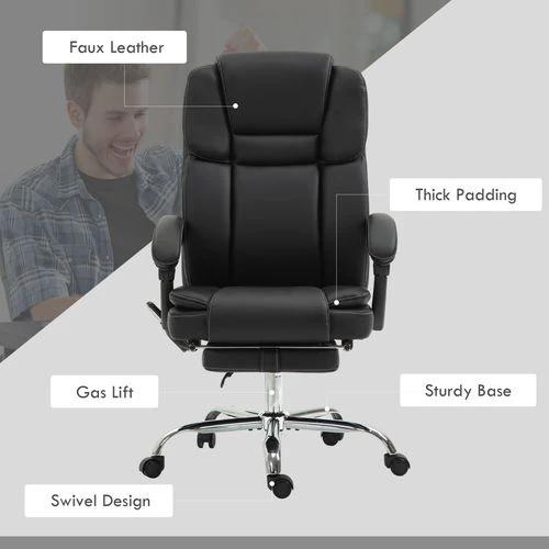 Vinsetto Vinsetto Massage Office Chair, PU Leather High Back Recliner - Office Chair