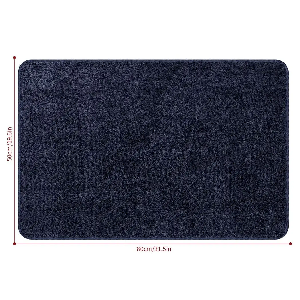 Vinsani VINSANI BATH MAT 50X80cm NAVY 1010162 - Rug