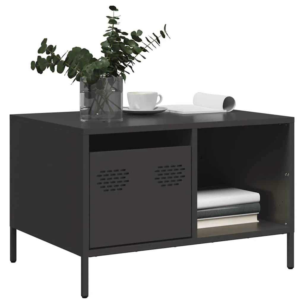 VidaXL Coffee Table 68.5x50x43.5 cm Cold Rolled Steel Industrial Living Room Decor by vidaXL