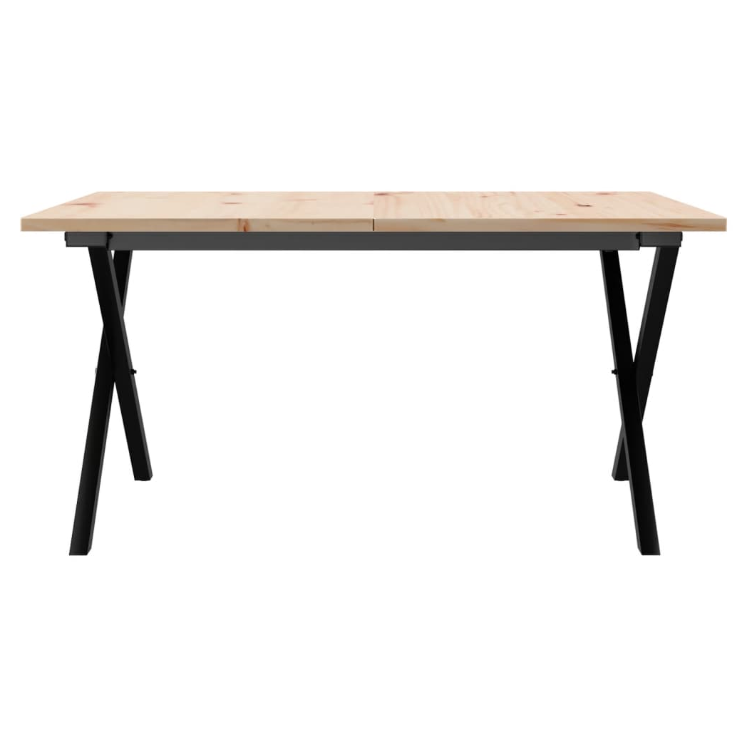 VidaXL Coffee Table 90x90x45 X-Frame Iron Home by vidaXL