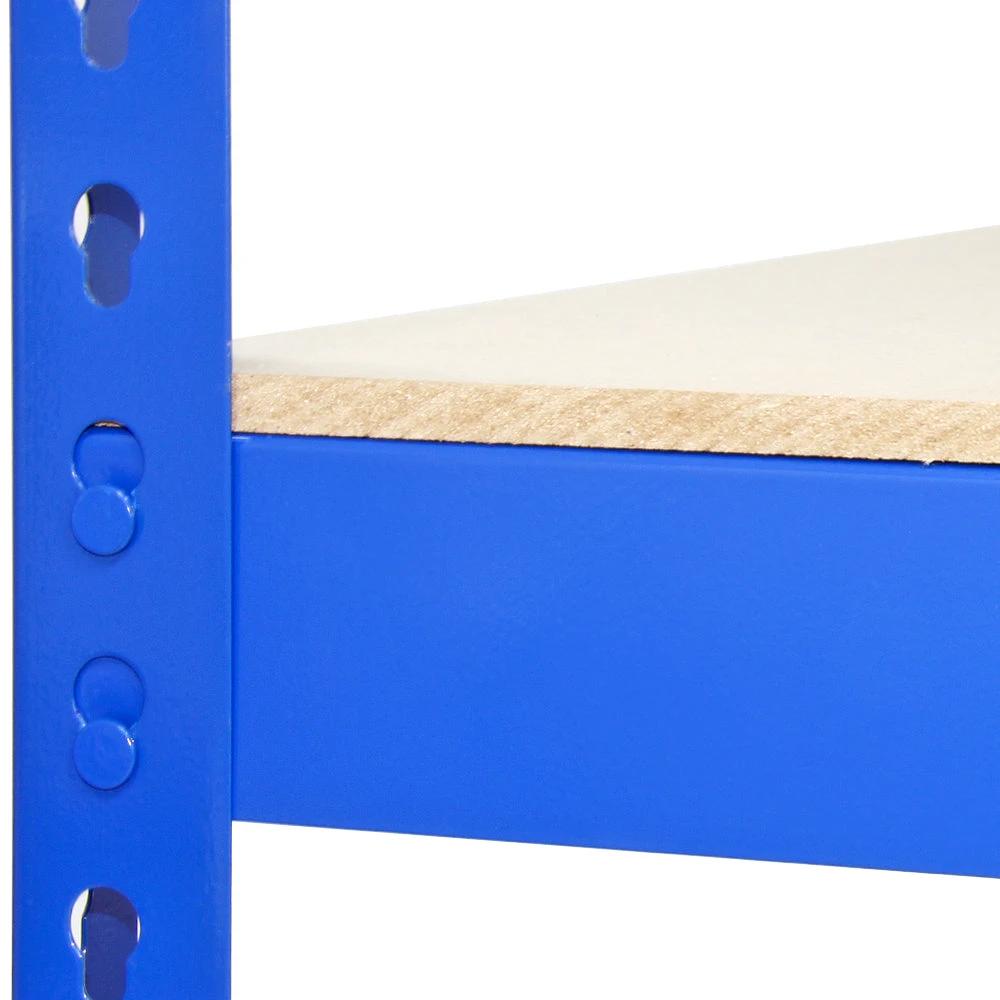 Q-Rax 3 x 90cm & 2 x 120cm Blue Metal Racking Units by Monster Shop