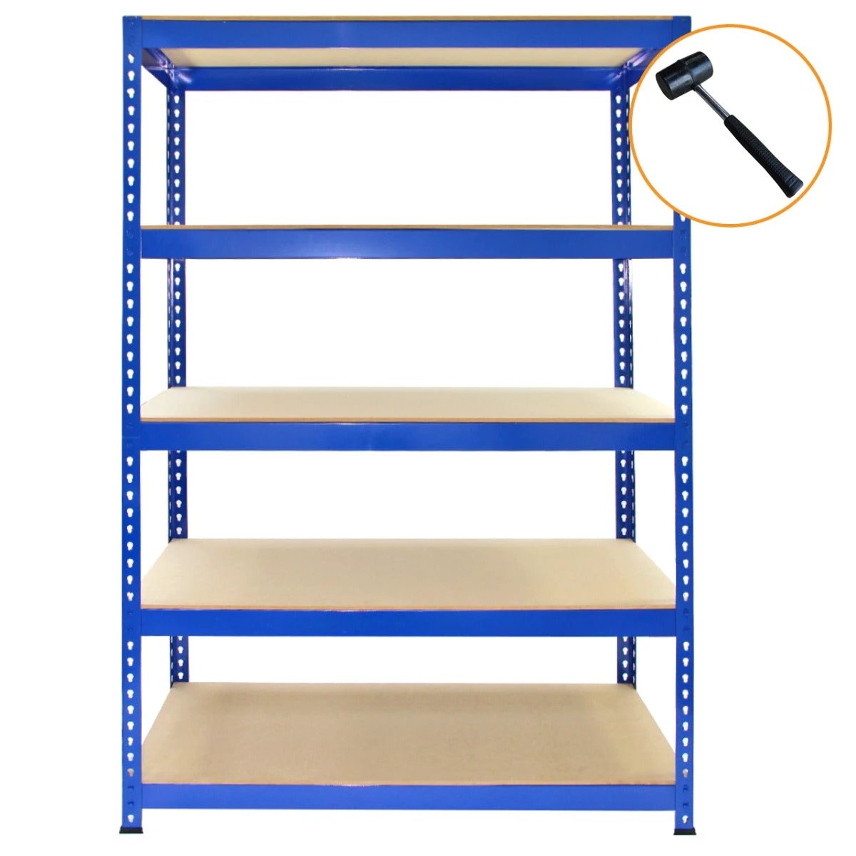 Monster Shop Q-Rax Blue Metal Racking Units 120 x 50 x 180cm -