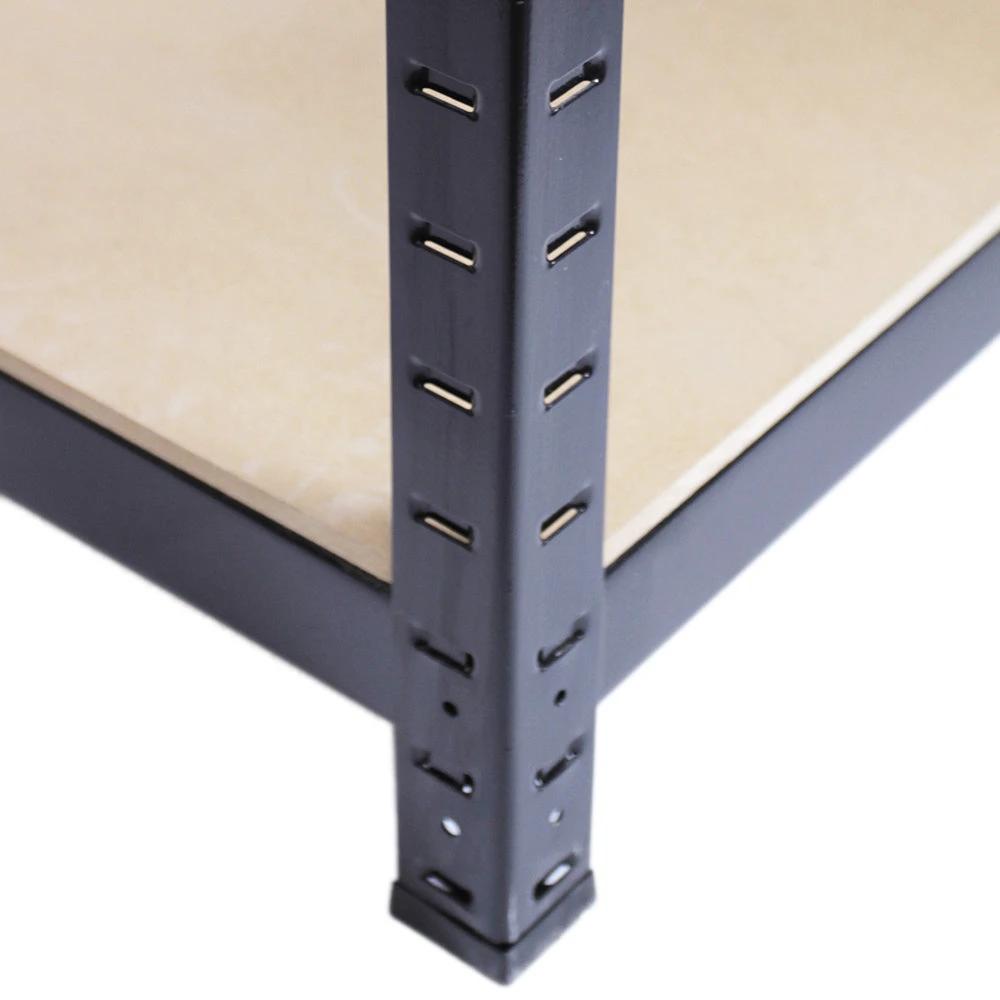 Monster Shop Monster Racking T-Rax Metal Storage Shelves, Black, 90cm W, 45cm D -