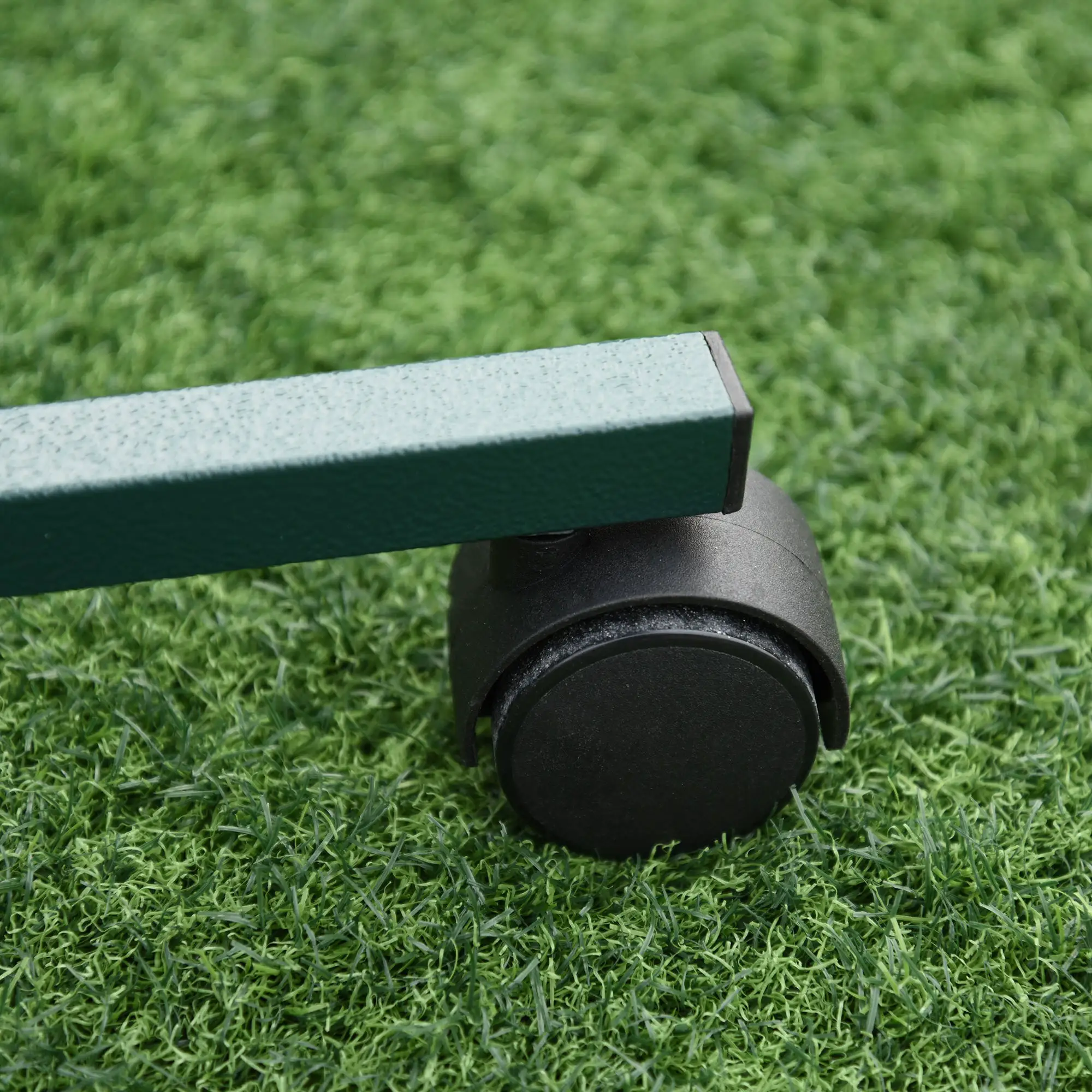 PawHut PawHut Bird Perch Stand, T-Stand Bird Training with Perch, Wheels, Bowls, Green - Bird Feeder