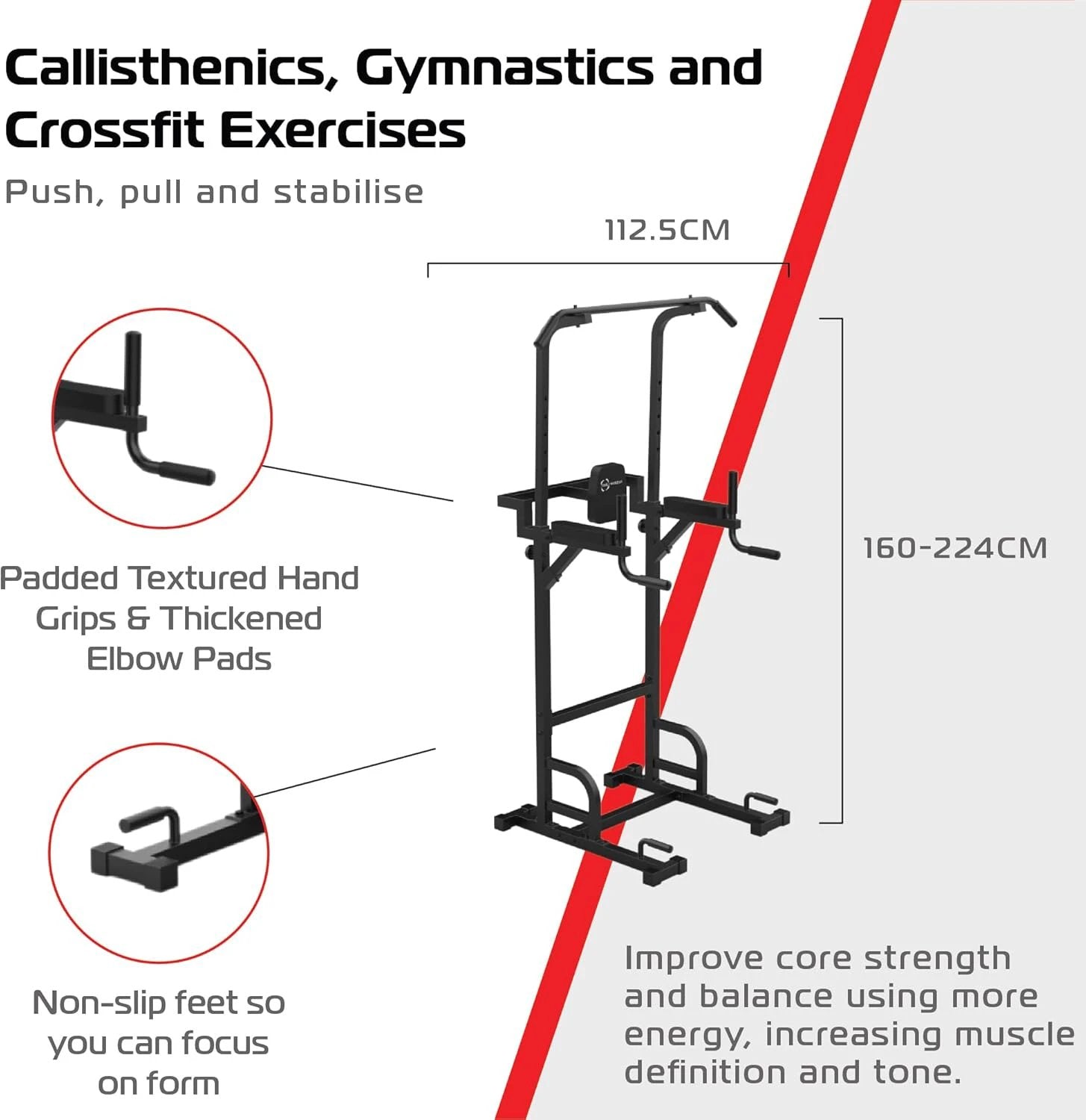 Body Revolution Parallettes/Dip Full Tower by Monster Shop