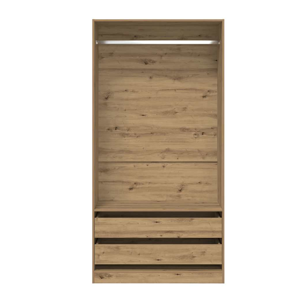 vidaXL VidaXL Artisan Oak Wardrobe 100x50x200 Cm Engineered Wood - Wardrobe
