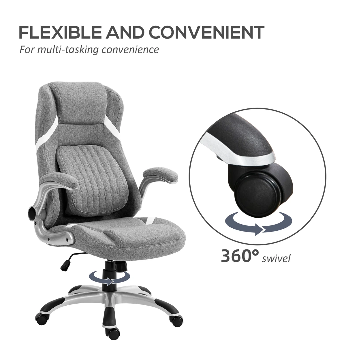 Vinsetto Vinsetto Office Chair 44-52cm Tilt Home Office - Office Chair