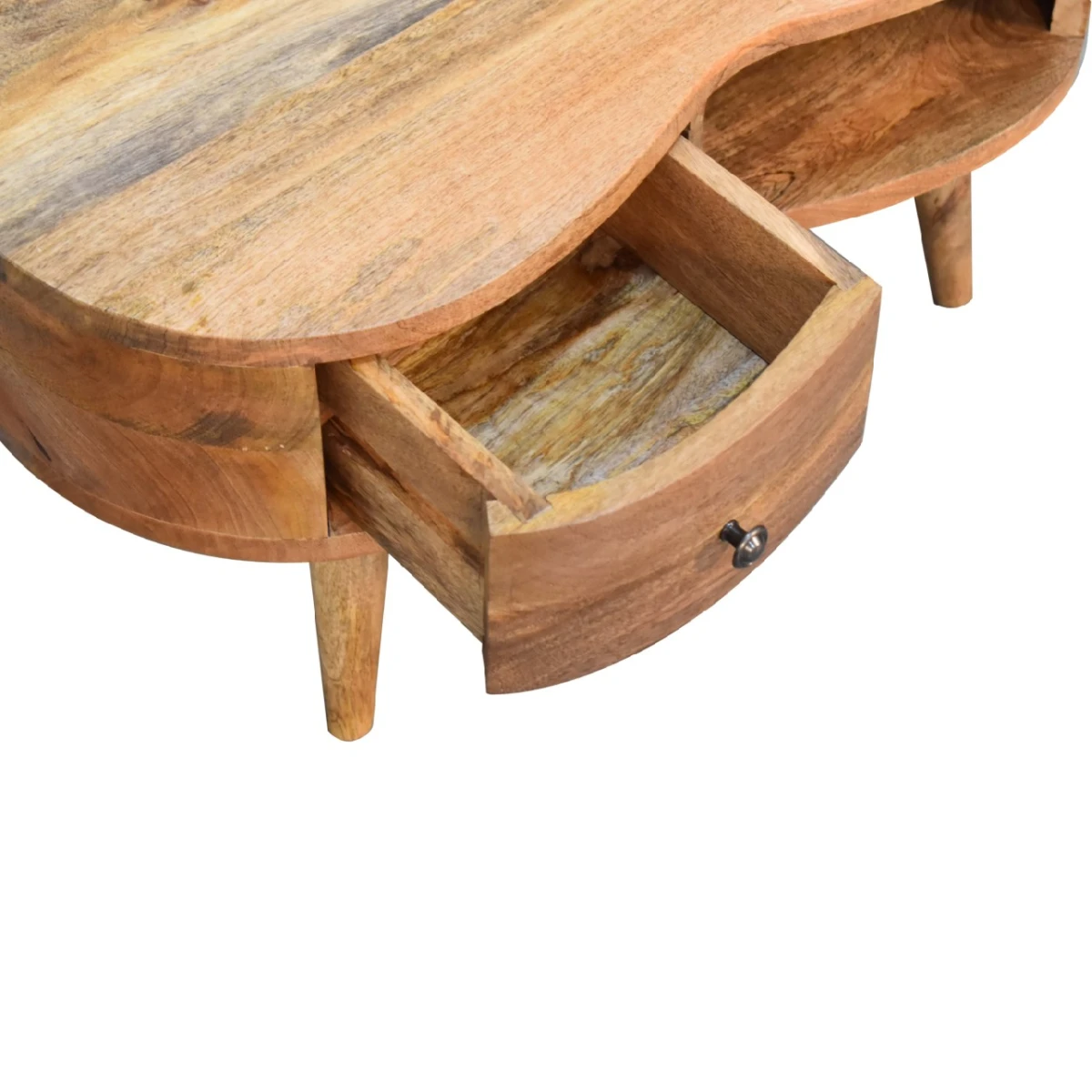 Artisan Furniture Artisan Mini Solid Wood Coffee Table Drawer and Shelf - Coffee Table