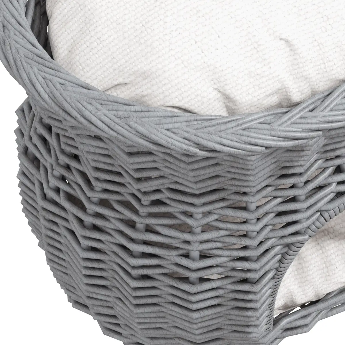 PawHut PawHut 2-Tier Elevated Pet Cushion Bed Basket Willow Cat Tree House Condo Kennel - Cat House