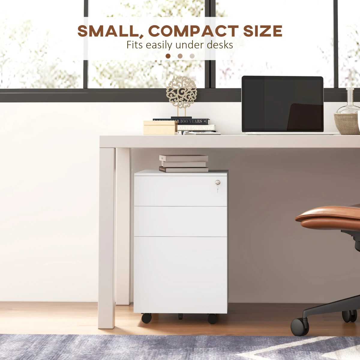 Vinsetto Vinsetto Steel File Cabinet Lock Bar Office - Filing Cabinet