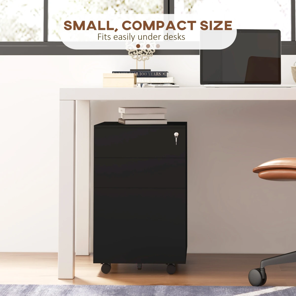 Vinsetto Vinsetto File Cabinet Compact Locking Home Office - Filing Cabinet