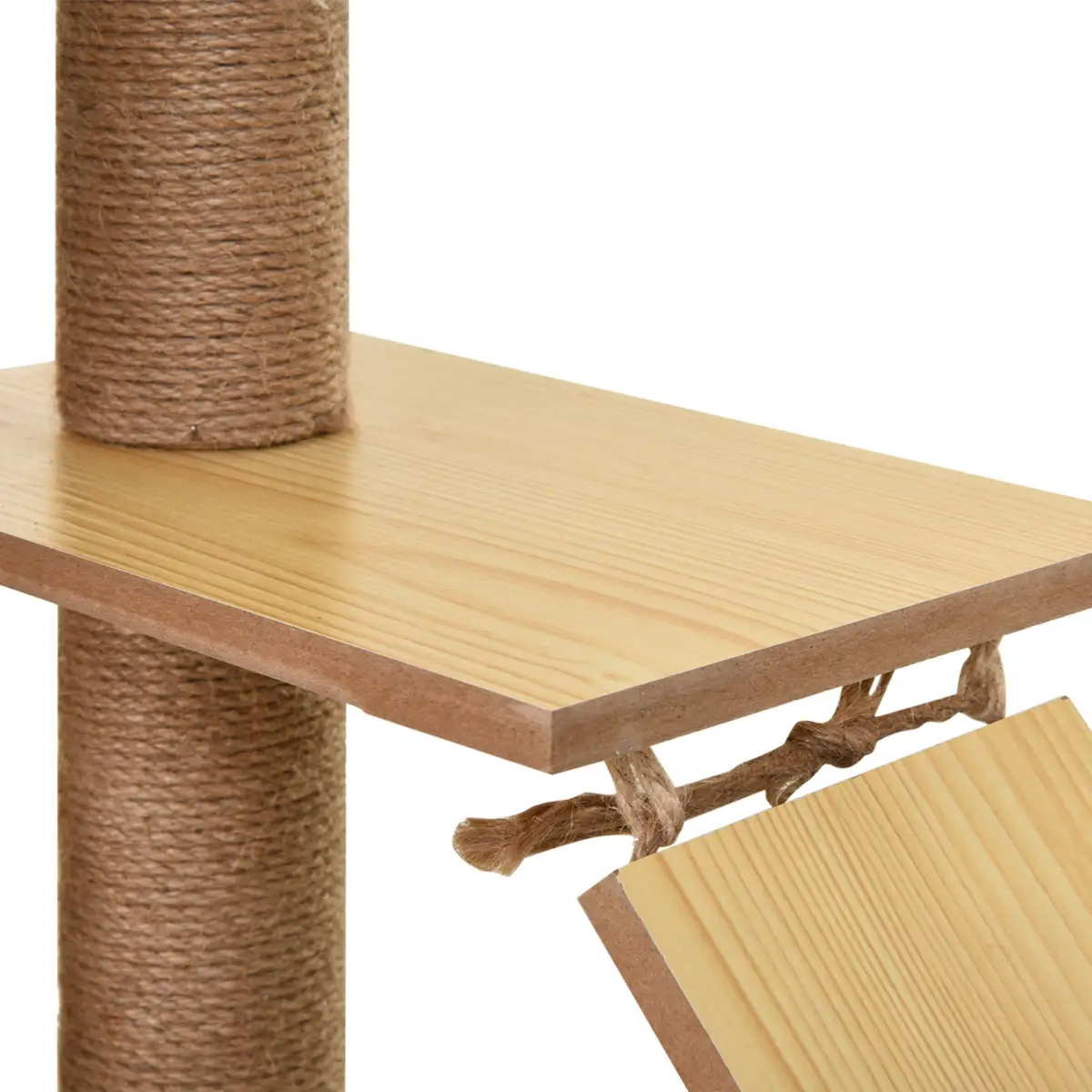 PawHut 130cm Cat Tree for Indoor Cats, Multi-Level Plush Cat Tower - Cat Tree