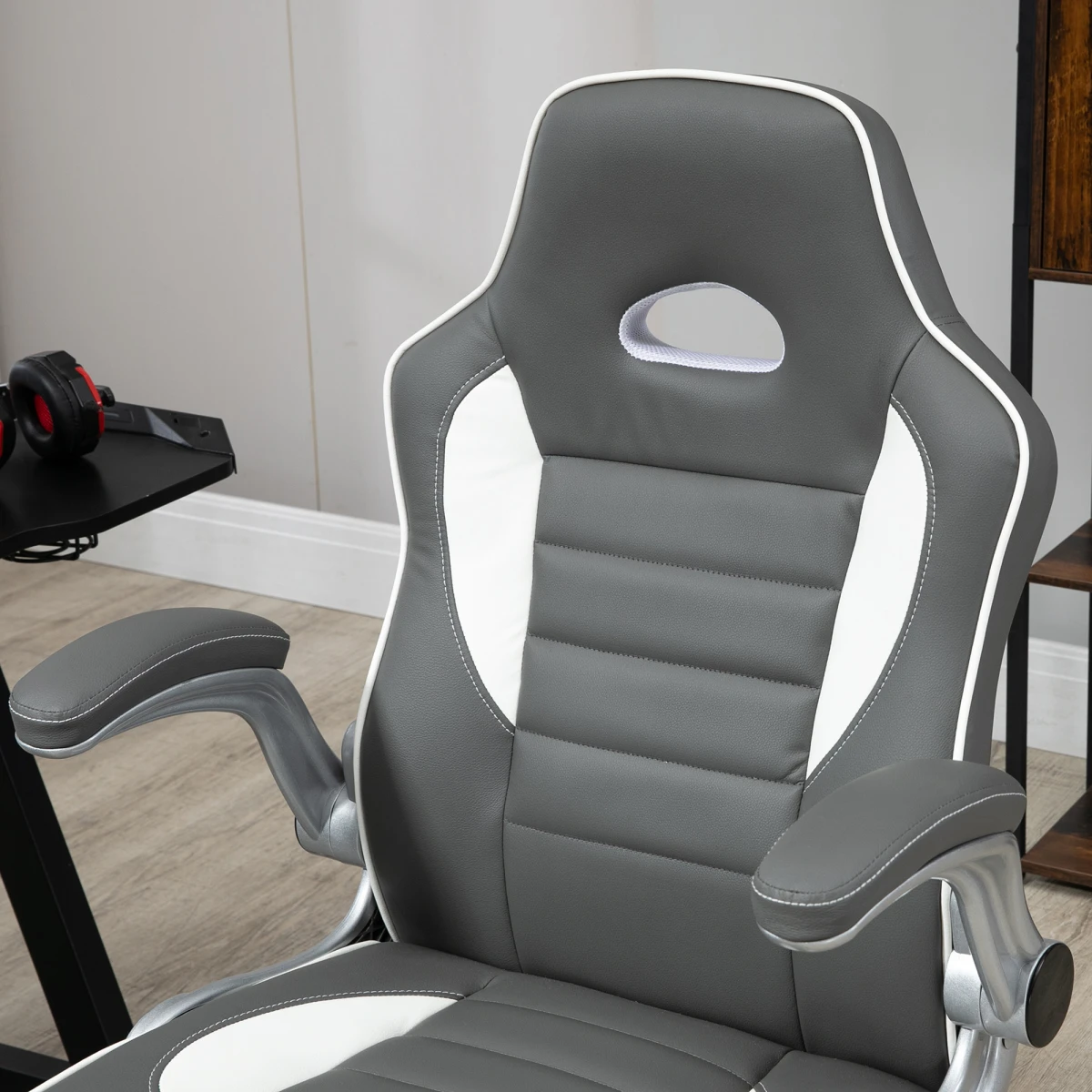 Vinsetto Elite Racing Chair 112-122cm Adjustable Flip Armrests Gamers - Office Chair