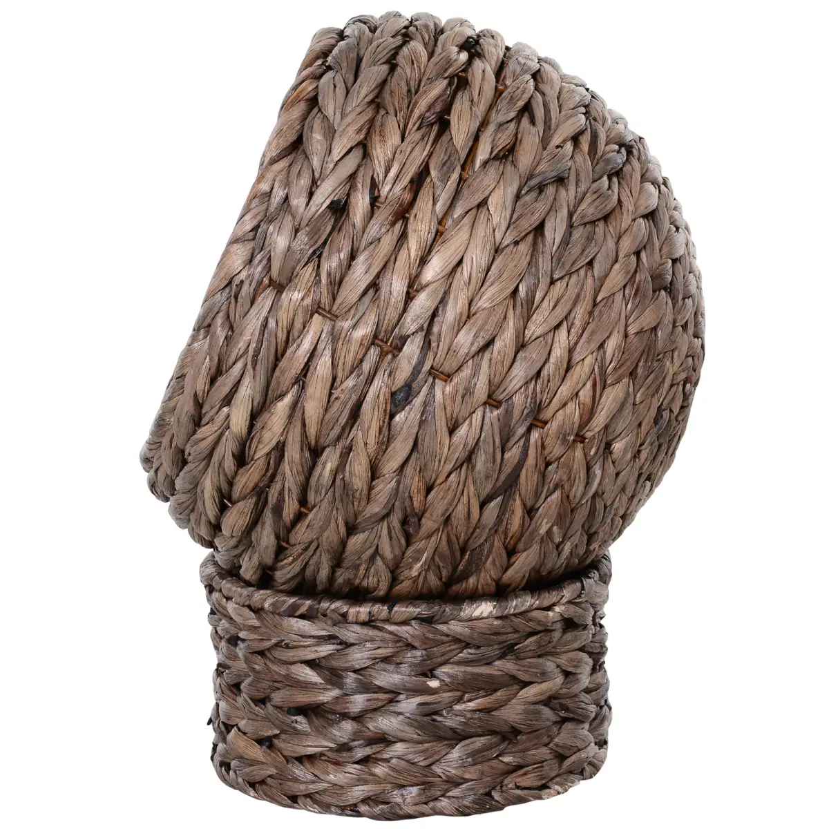PawHut Wicker Cat House, Raised Cat Bed with Cylindrical Base, 42 x 33 x 52cm - Brown - Cat House