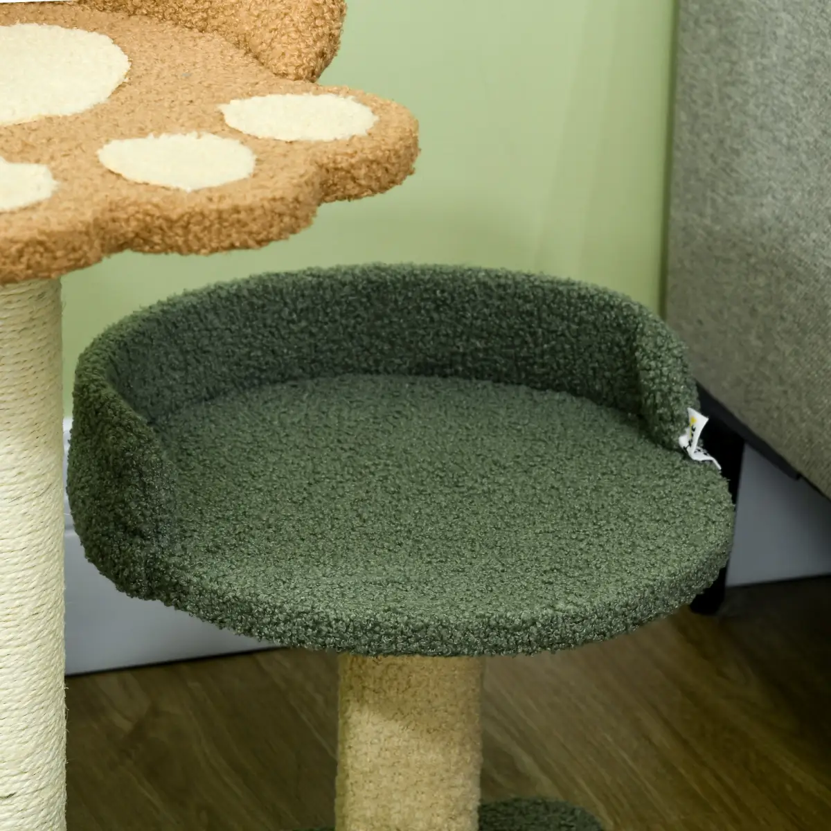 PawHut 52cm Cat Tree for Indoor Cats, Scratching Posts with Two Bed, Toy Ball - Cat Tree