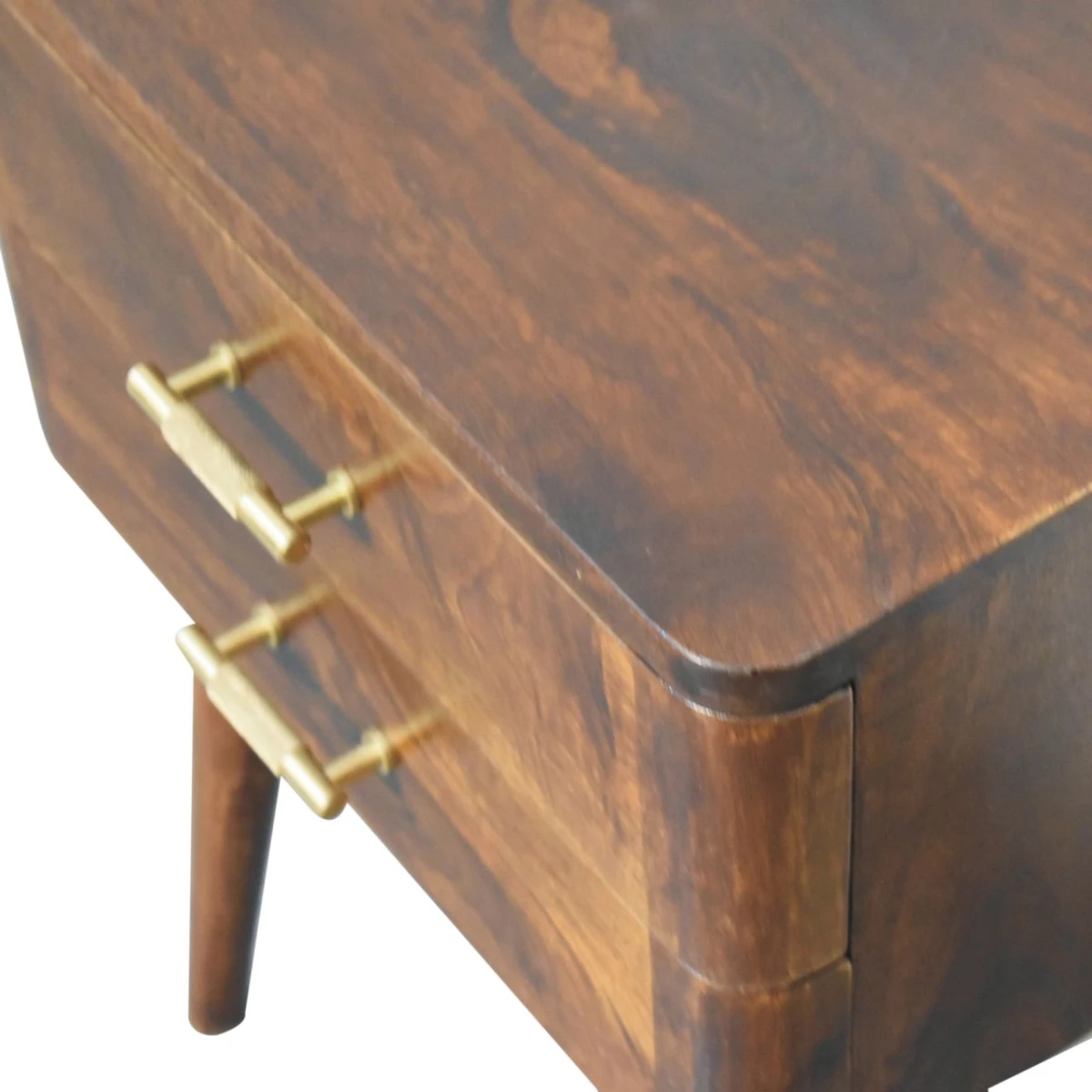 Artisan Bedside 2 Drawer Nordic Chestnut by Artisan Furniture