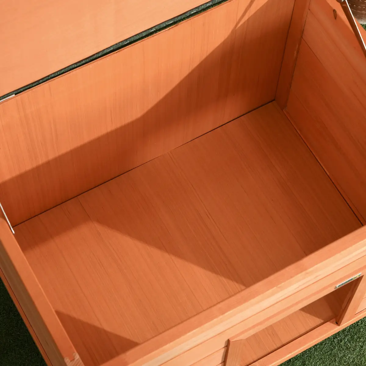 Pawhut 82cm Wooden Dog Kennel House Garden Shelter Backyard Waterproof Pet Supplies - Dog Kennel