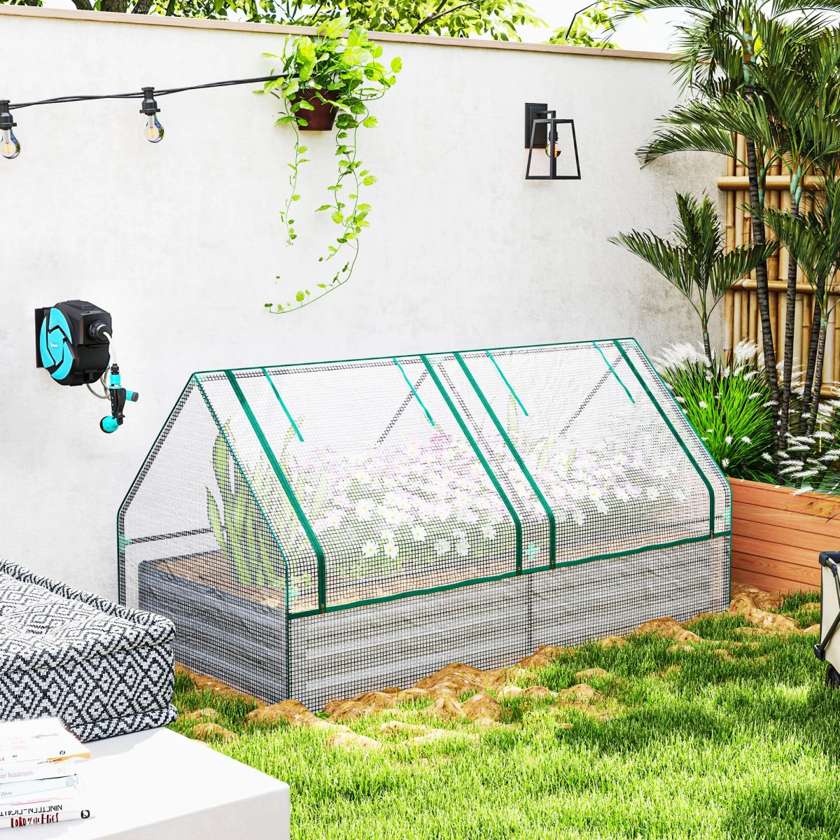 Outsunny Garden Bed Planter Box 10cm Edge Greenhouse by Outsunny