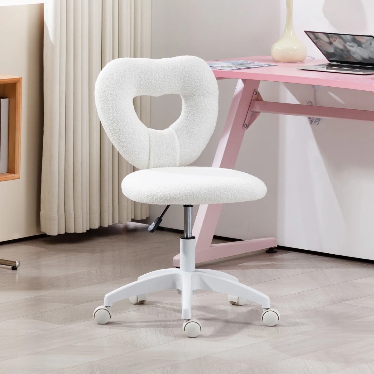 Premium Velvet Massage Office Chair 54cm Seat Width 46 To 54cm Height Lumbar Support For Home Office by N/A
