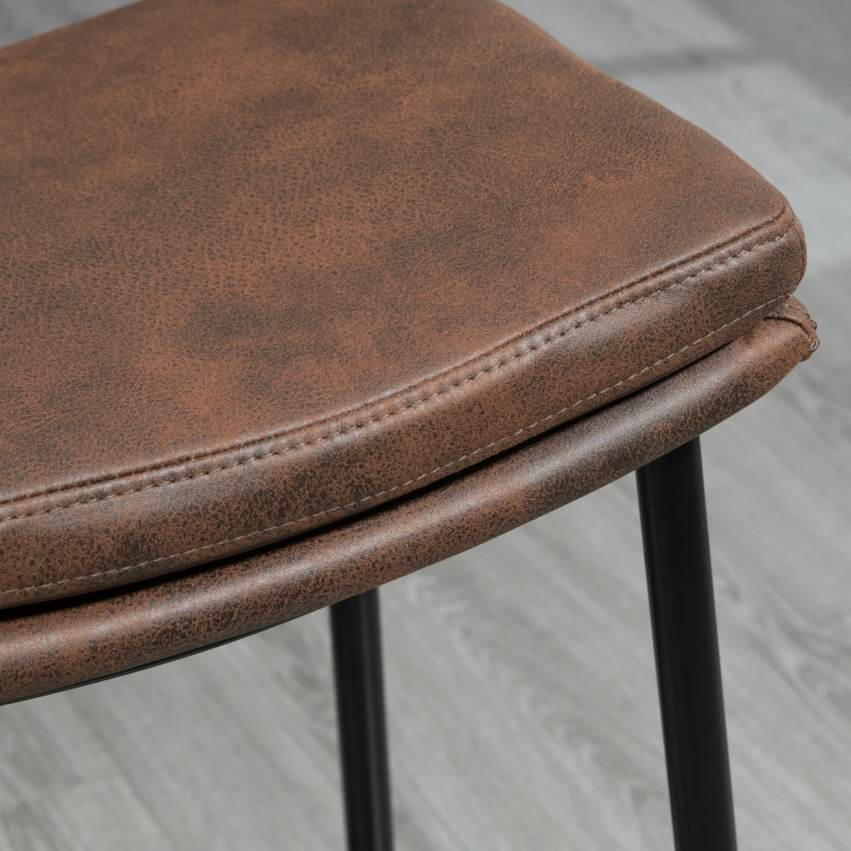 HOMCOM HOMCOM Bar Stools 89-99cm Curved Kitchen - Bar Stool
