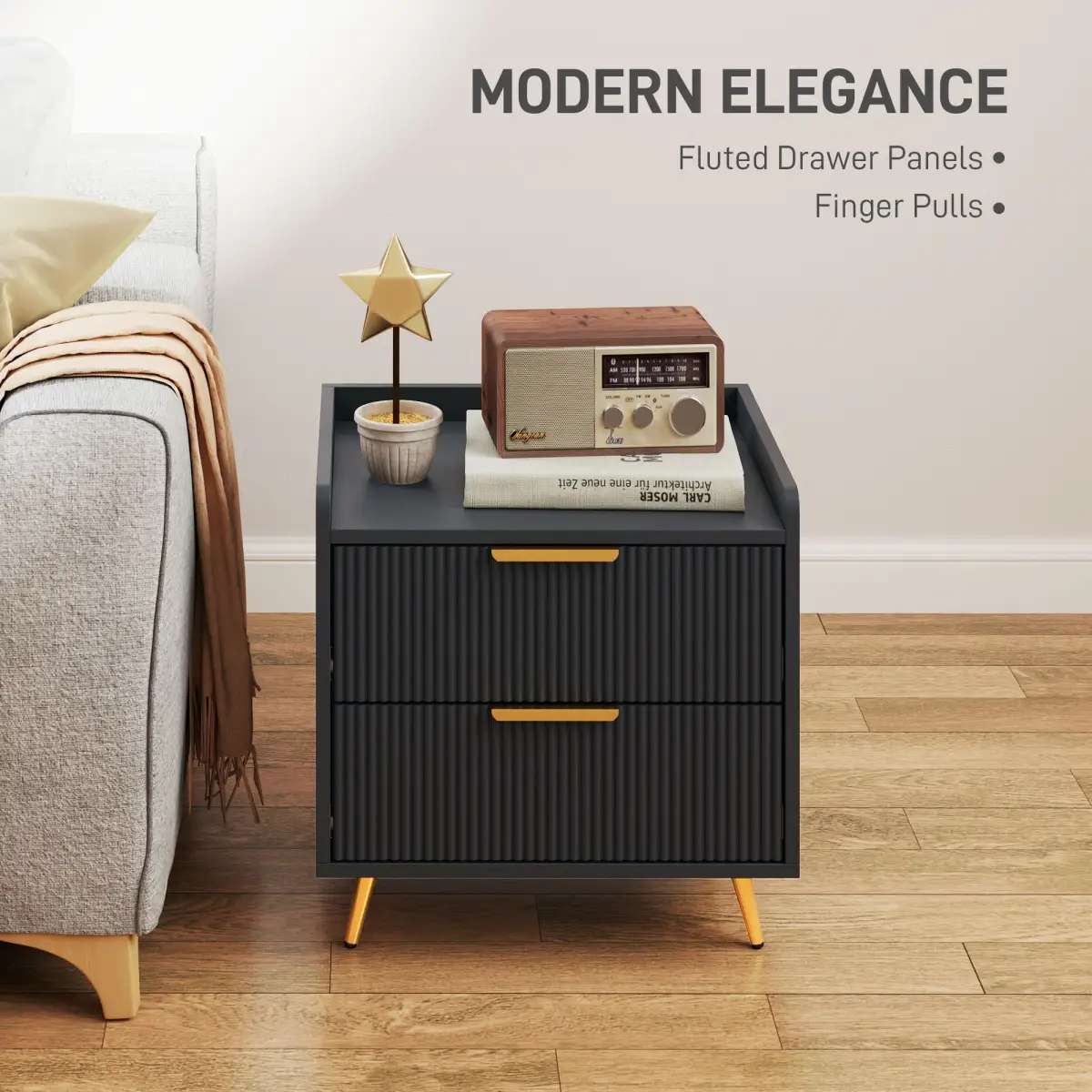 N/A Bedside Tables - Bedside Table