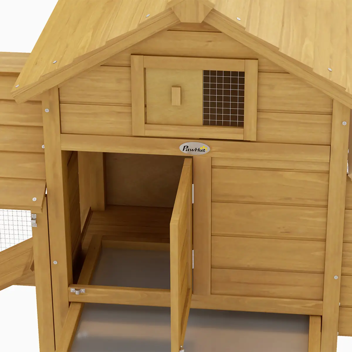 Unbranded Small Chicken Coop Hen Cage Nesting Box Outdoor Run Wood Color 150.5 x 54 x 87cm - Chicken Coop
