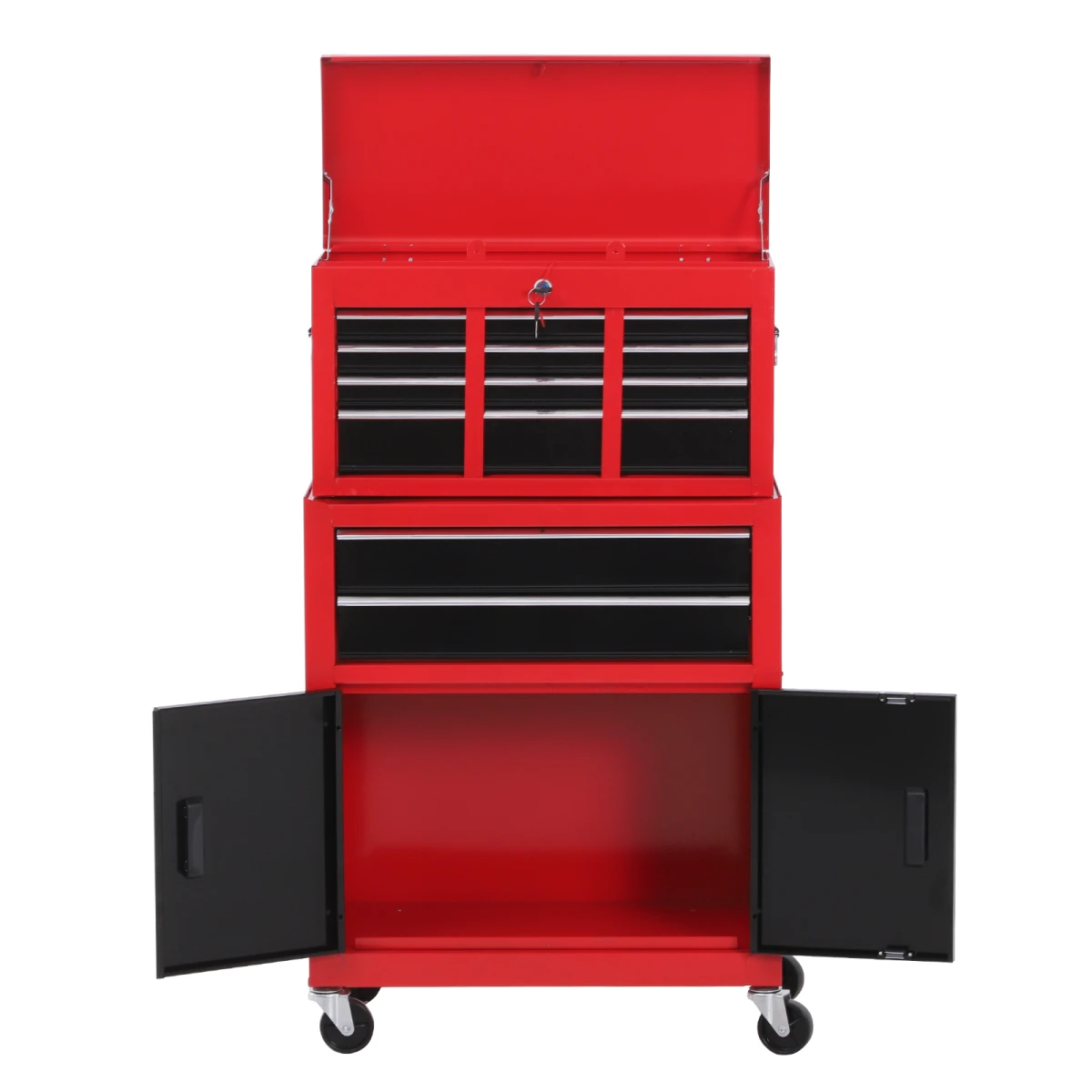 Homcom HOMCOM Tool Chest Compact Lockable Roll Garage - Chest of Drawers