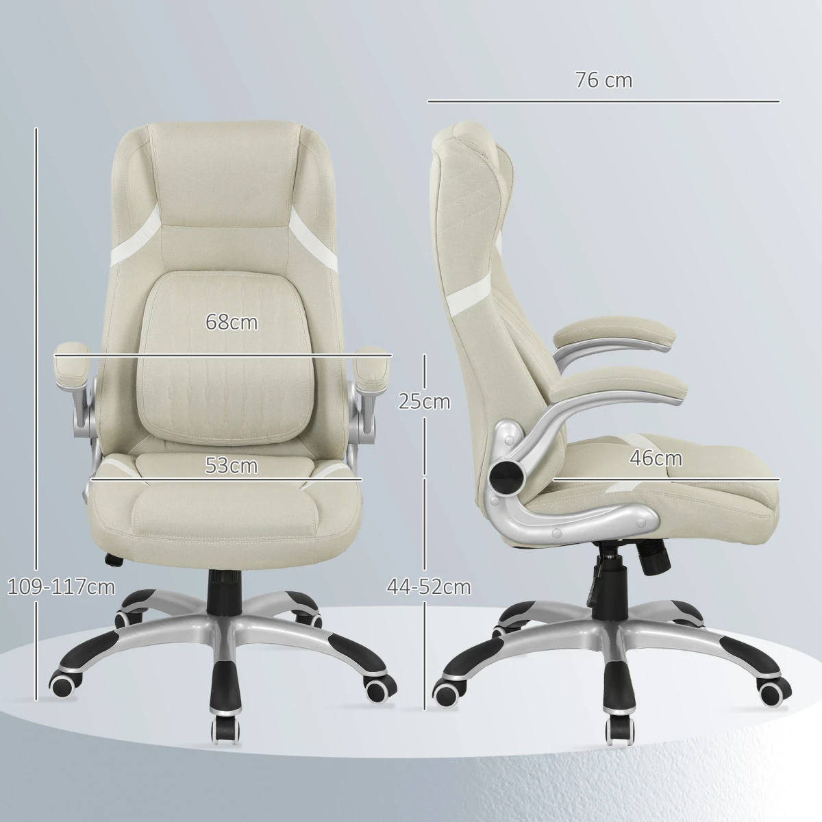 N/A Lumina Office Chair 44 52cm Adjustable Ergonomic - Office Chair