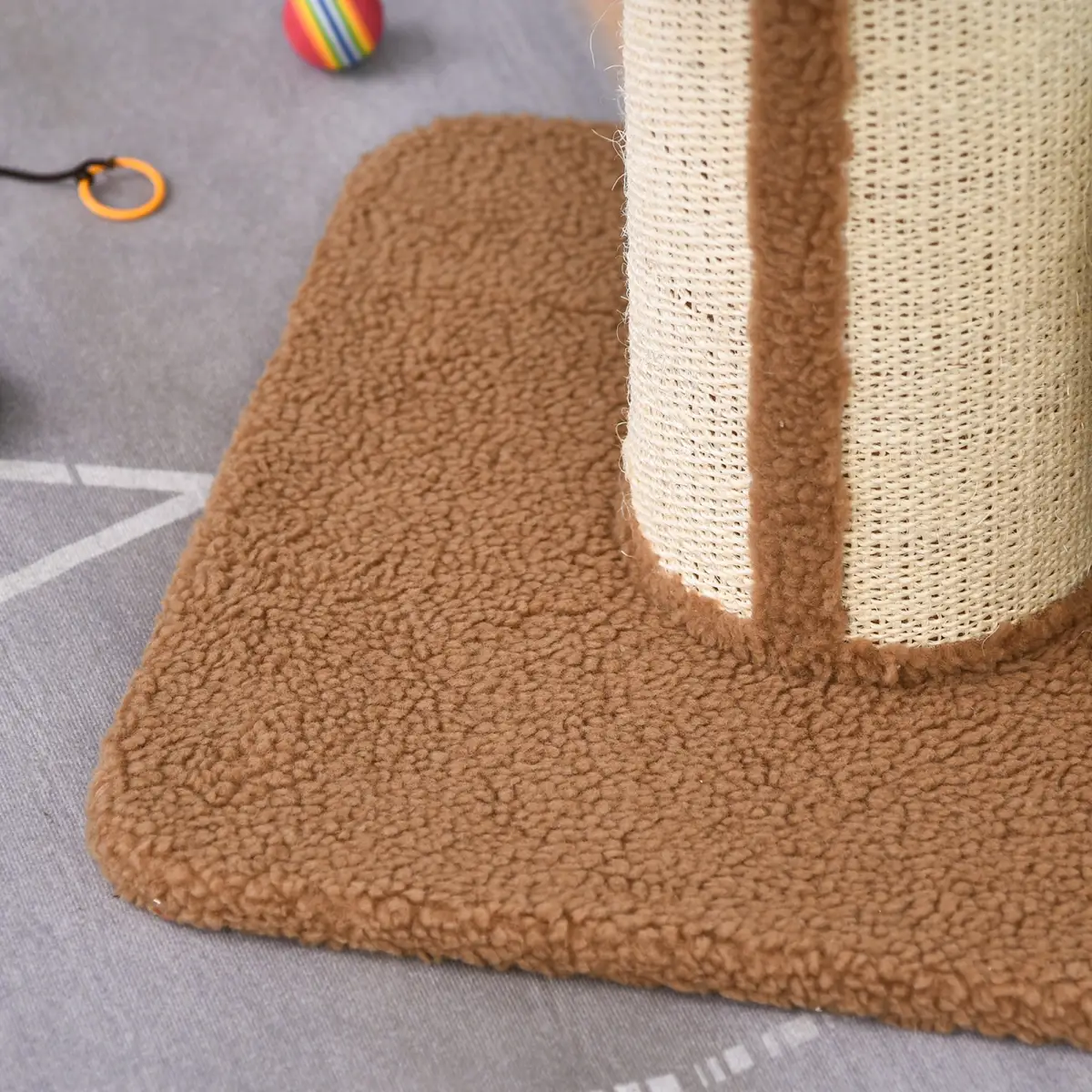 Unbranded 91cm Cat Tree Kitten Activity Center Tower Scratching Post Lamb Cashmere Perch - Cat Tree
