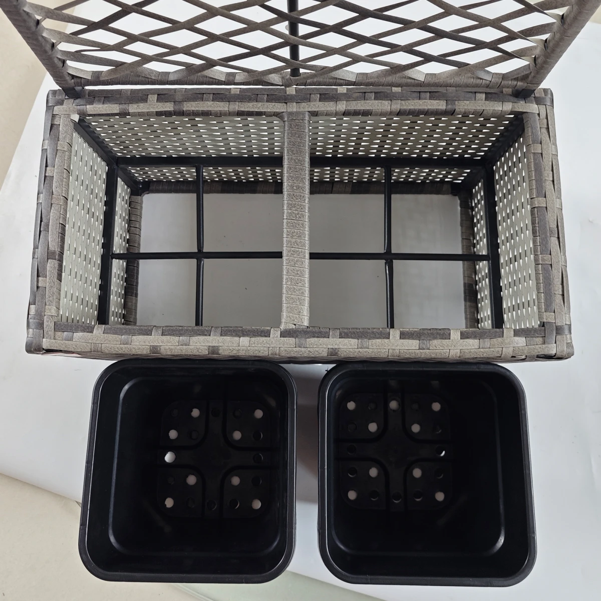 Outsunny Planter Box With Trellis 57x30x107cm Patio by Outsunny