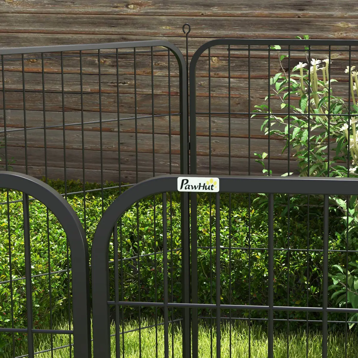 Pawhut 4 Sizes Pet Playpen Dog Rabbit Puppy Cage Folding Run Fence Metal Hutch - Pet Playpen