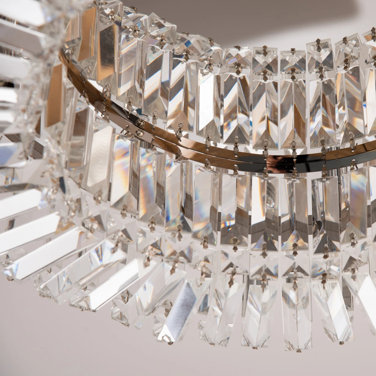 Crystal Ceiling Light 8 Bulbs Beads Home by HOMCOM