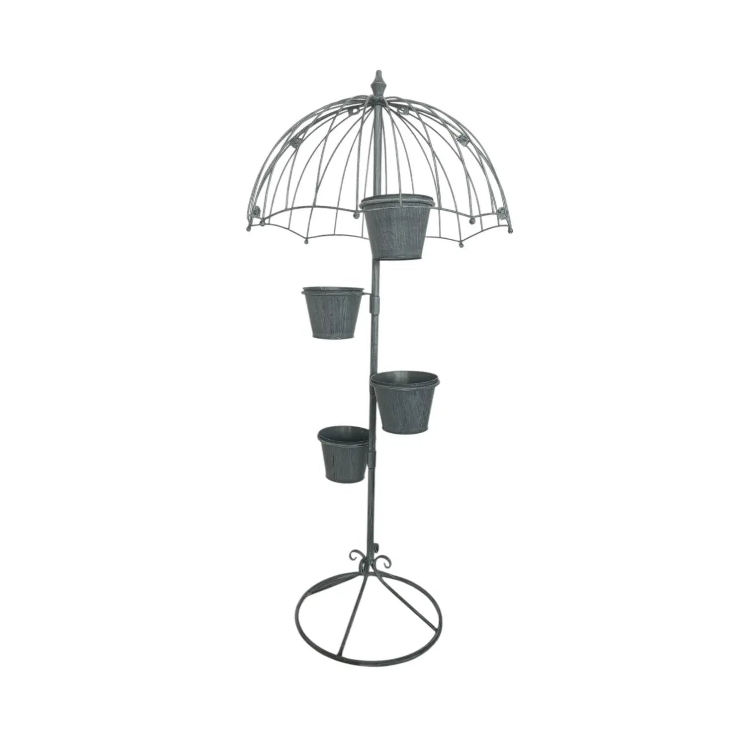 MSL 130CM GREY METAL GARDEN PLANTER - Planters