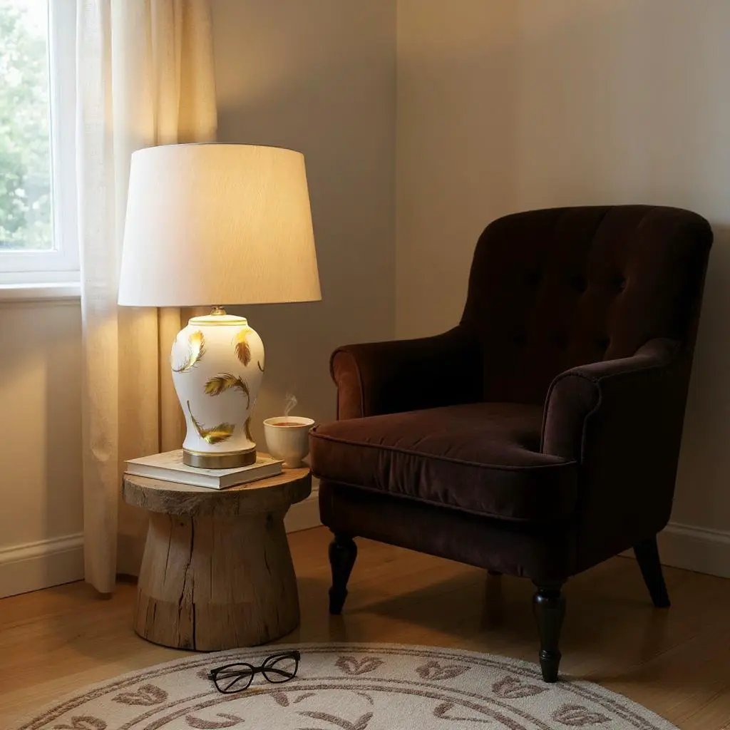 MSL 45CM LAMP AND SHADE - Lamp