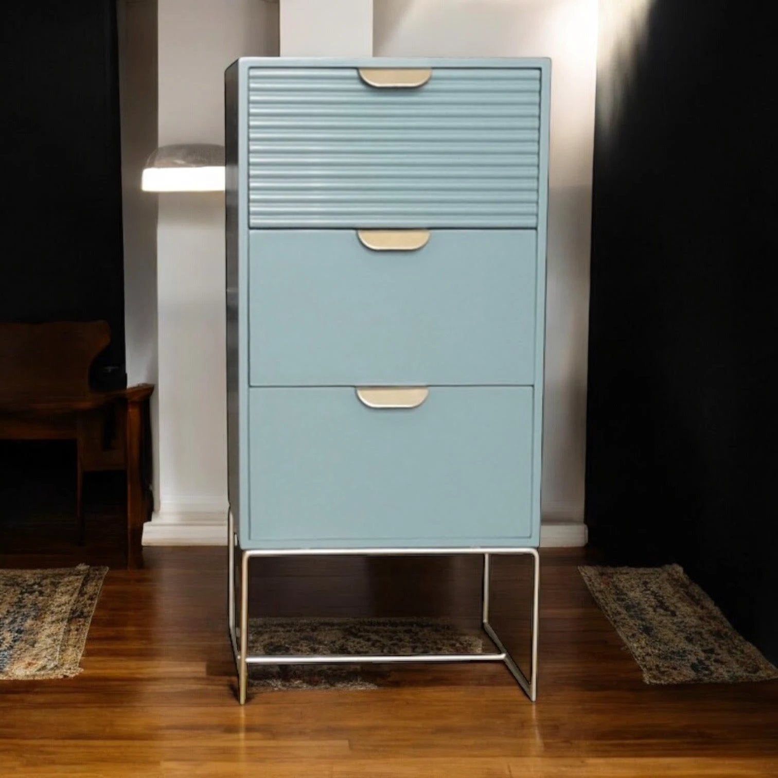 EcoWood Nightstand 64CM Three Drawer Bedroom by MSL