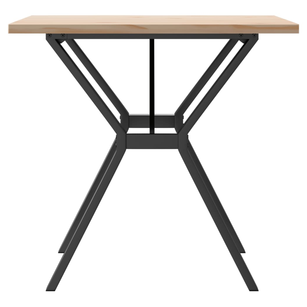 vidaXL Dining Table 80x80cm Solid Pine For Home by vidaXL