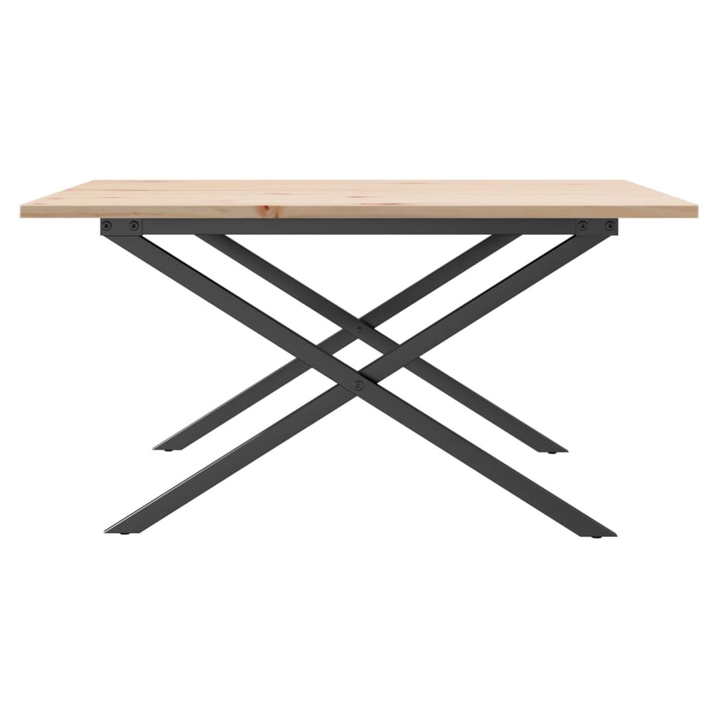 VidaXL Coffee Table 90x90x45 X-Frame Iron Home by vidaXL