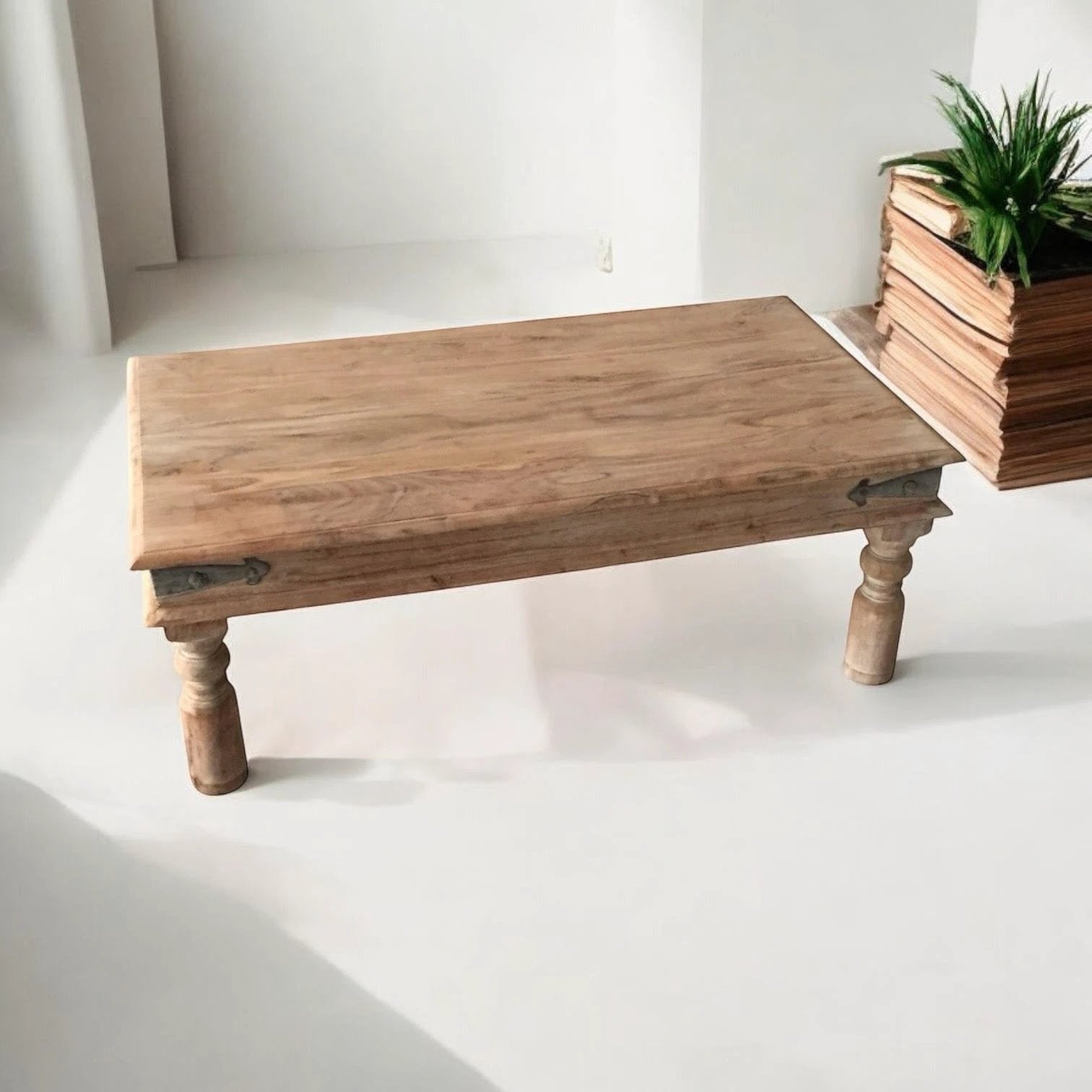 Solid Wood Coffee Table 110cm Durable Living Room by MSL